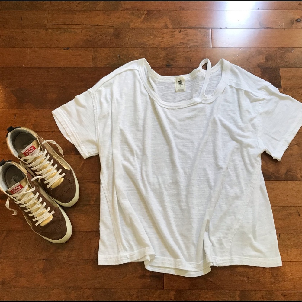 Free People white tee